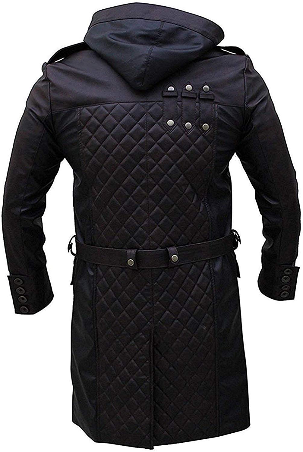 Assassins Unity Syndicate Ninja Jacob Frye Jacket Black Leather Trench Coat