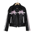 Arcana Archive Bow Leather Jacket