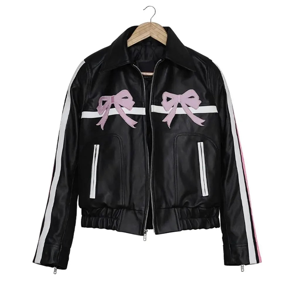 Arcana Archive Bow Leather Jacket