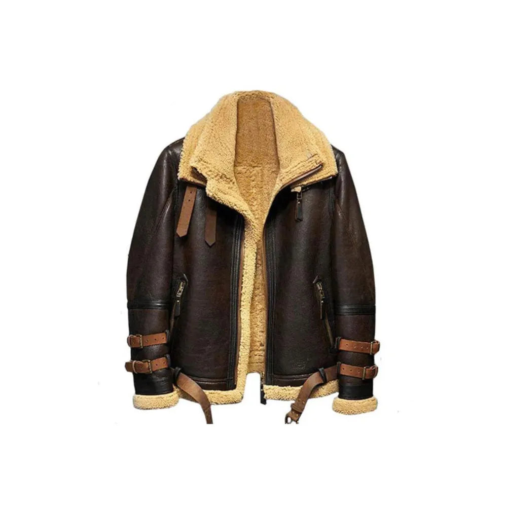 B3 Aviator Flight Sheepskin Fur Jacket