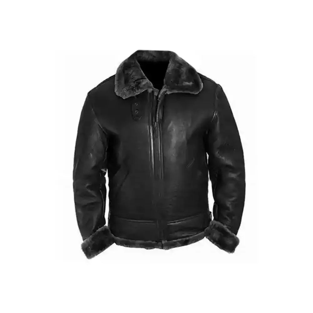 RAF B3 Aviator Pilot Flight WWII Shearling Jacket