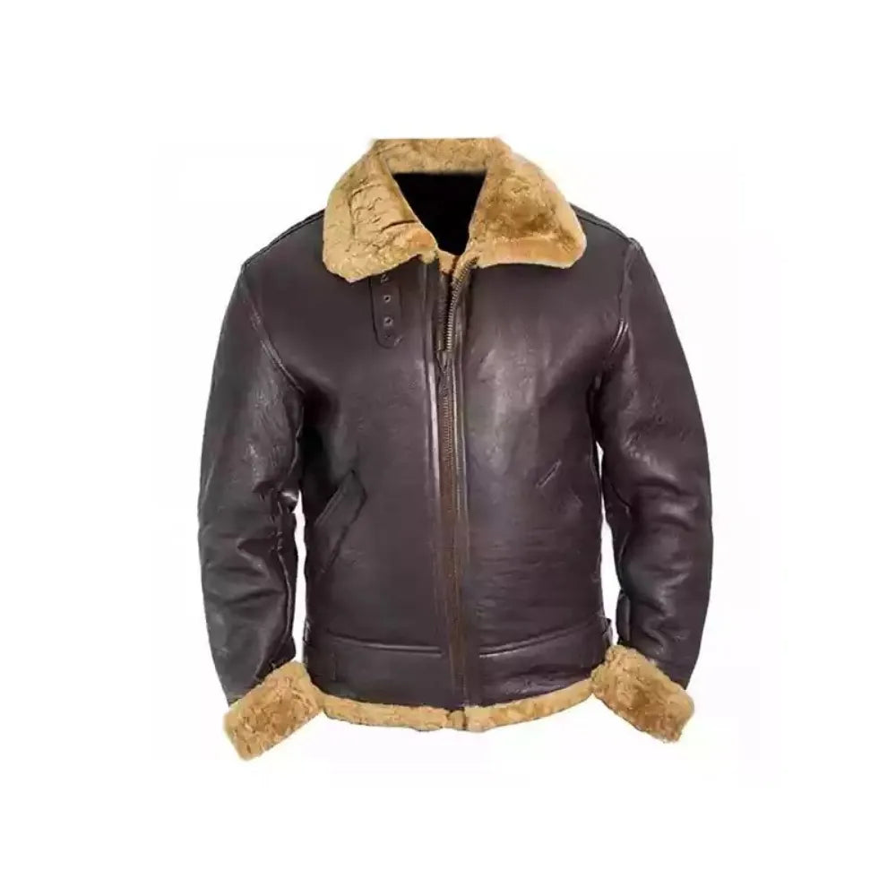 RAF B3 Aviator Pilot Flight WWII Shearling Jacket