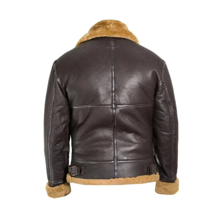 RAF B3 Aviator Pilot Flight WWII Shearling Jacket