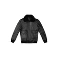 G-1 Flight Black Leather Bomber Jacket