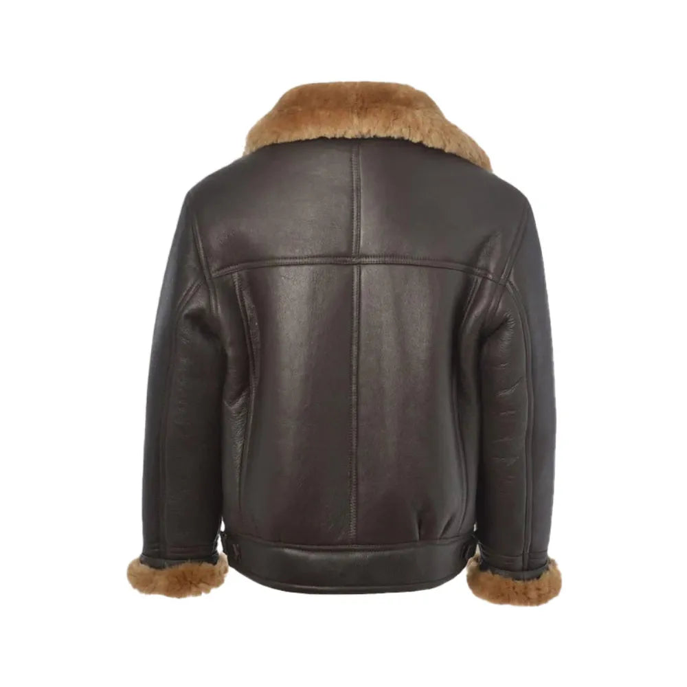 Mens B3 Shearling Bomber Leather Jacket