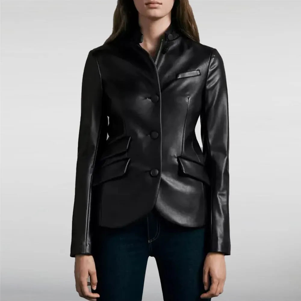 SMya Braun Lade Slim Coat