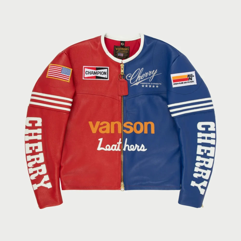 Cherry Vanson Star Leather Jacket